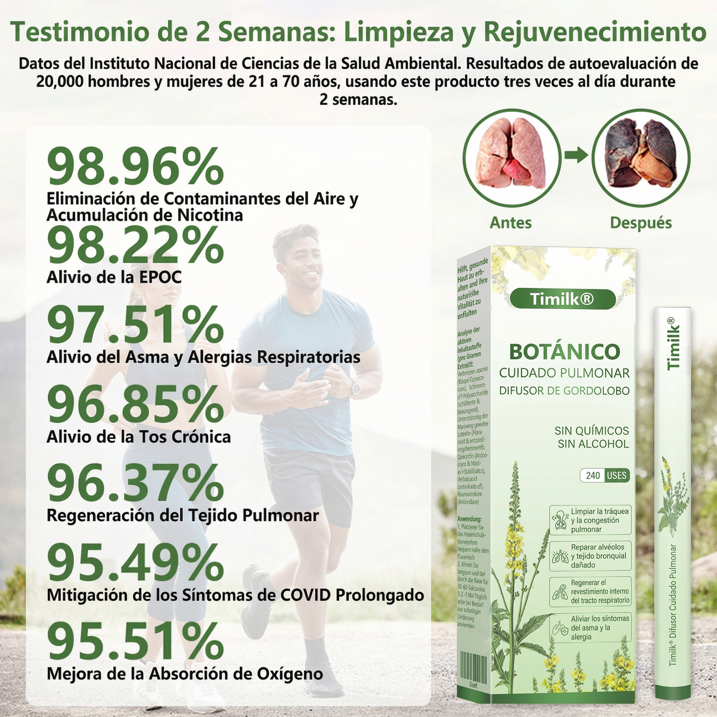 Timilk®BOTÁNICO CUIDADO PULMONAR DIFUSOR DE GORDOLOBO🌿