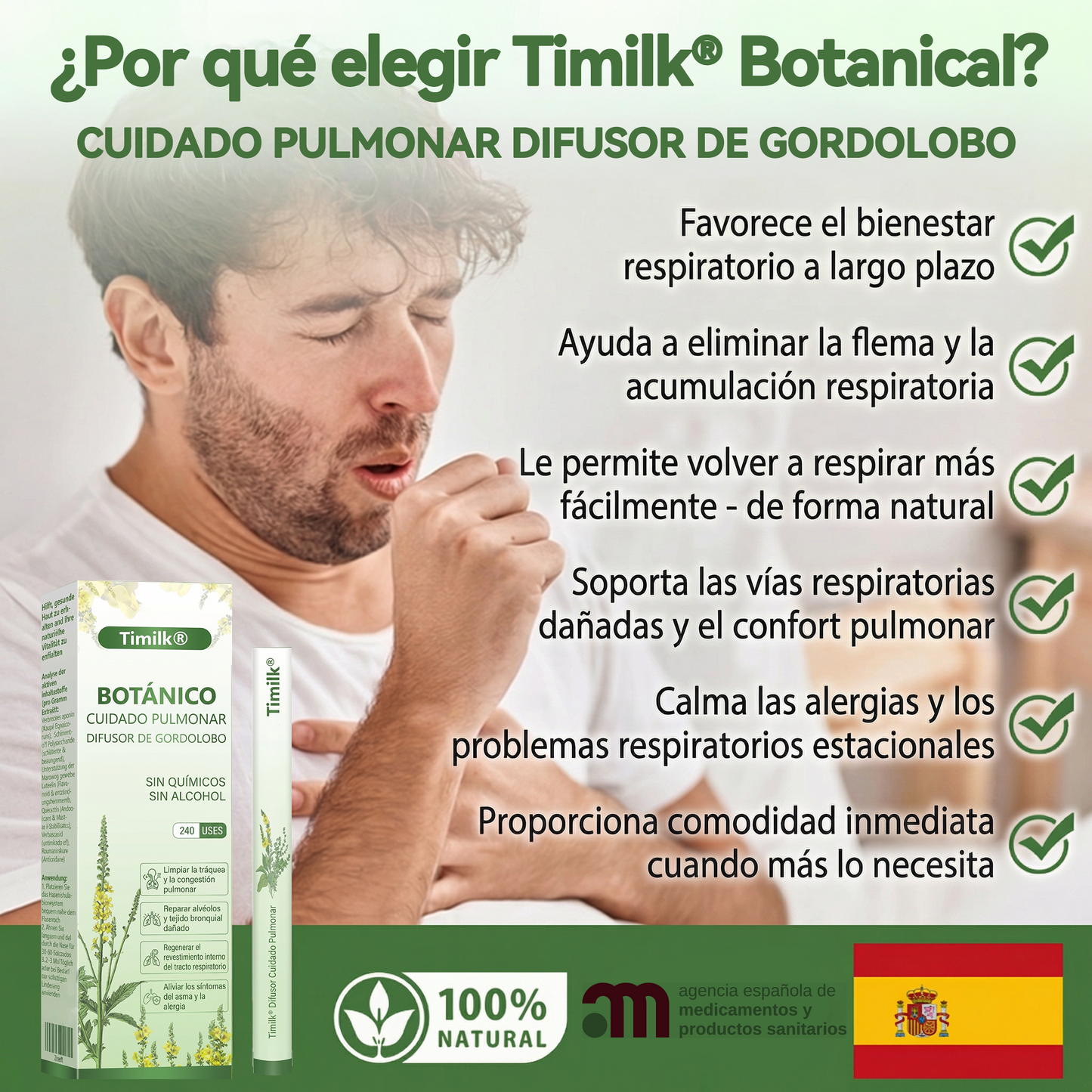 Timilk®BOTÁNICO CUIDADO PULMONAR DIFUSOR DE GORDOLOBO🌿